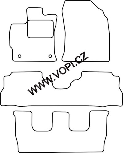 Autokoberce Toyota Prius Wagon 7 míst 2012 - 2016 Colorfit Fun (4784)